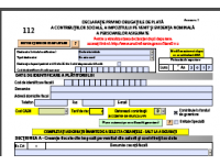 Declarația 112 aprilie cu șomaj tehnic - formular nou