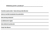 Etichetă produs agricol