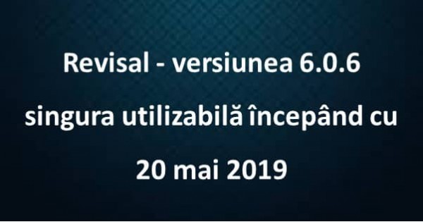 Revisal 2019 versiunea 6.0.6, singura utilizabilă | TheExperts.ro
