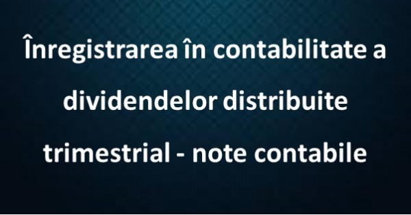 to donate Circle Kangaroo Note contabile dividende distribuite trimestrial (interimare) |  TheExperts.ro